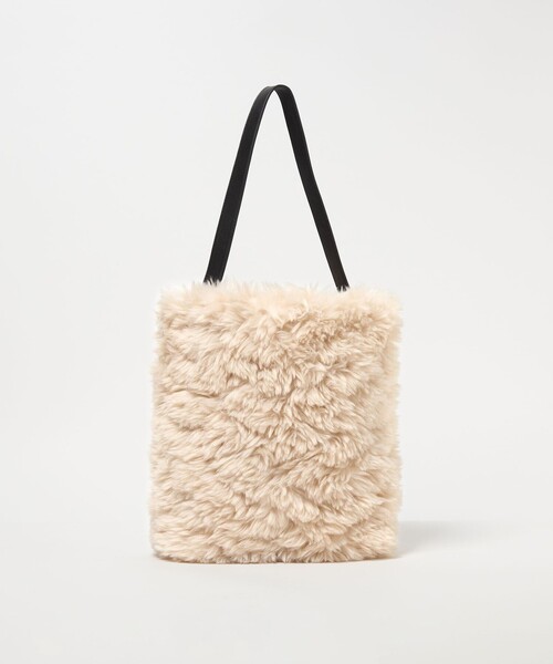 UNITED ARROWS（ユナイテッドアローズ）の「フェイクボア ワンショルダーバッグ（ショルダーバッグ・レディース・ベージュ/ダークブラウン・FREE）」の8枚目の写真