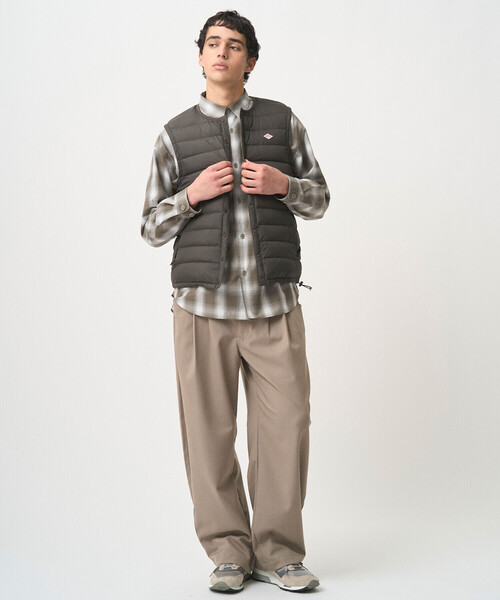 新品未使用品　DANTON ダントン インナーダウンベスト カーキ Danton（ダントン） ダウンベスト S グリーン レディース : ZOZOTOWN