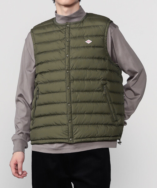 メンズ　DANTON ダウンベスト Mサイズ ベージュ 楽天市場】2025秋冬新作 ダントン DANTON インナーダウン ベスト