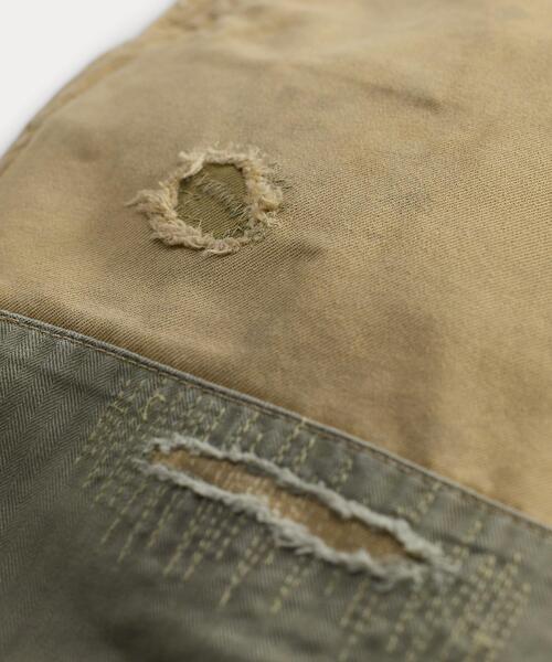 【34インチ/32】RRL チノフィールドパンツ リペア加工 34インチ/32】RRL チノフィールドパンツ リペア加工 - メルカリ
