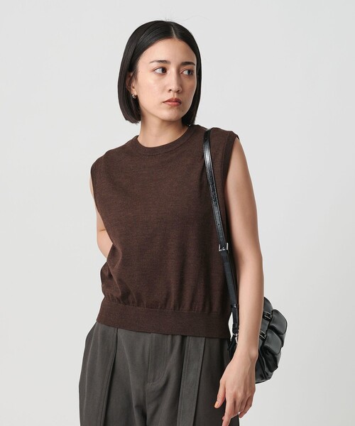 BEAUTY&YOUTH UNITED ARROWS（ビューティーアンドユースユナイテッドアローズ）の「ウール アーガイル&ソリッドベスト（ベスト・レディース・ダークブラウン/オリーブ/ダークグレー・FREE）」の22枚目の写真