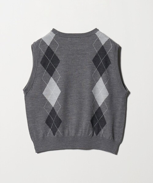 BEAUTY&YOUTH UNITED ARROWS（ビューティーアンドユースユナイテッドアローズ）の「ウール アーガイル&ソリッドベスト（ベスト・レディース・ダークブラウン/オリーブ/ダークグレー・FREE）」の5枚目の写真