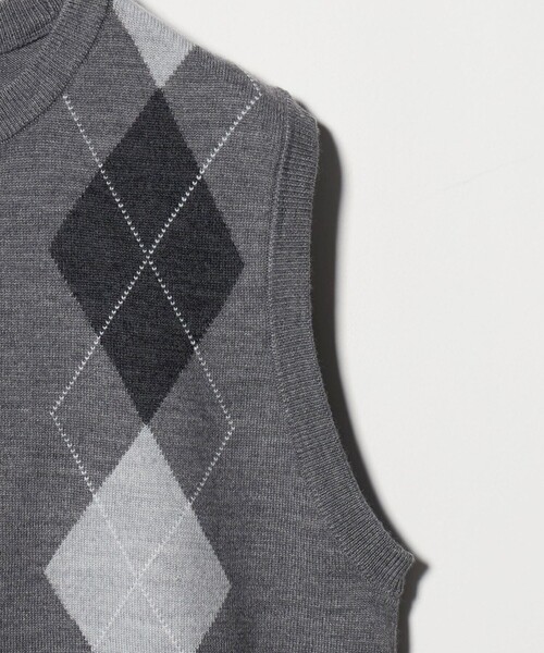 BEAUTY&YOUTH UNITED ARROWS（ビューティーアンドユースユナイテッドアローズ）の「ウール アーガイル&ソリッドベスト（ベスト・レディース・ダークブラウン/オリーブ/ダークグレー・FREE）」の7枚目の写真