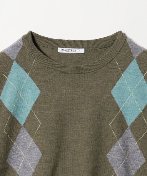 BEAUTY&YOUTH UNITED ARROWS（ビューティーアンドユースユナイテッドアローズ）の「ウール アーガイル&ソリッドベスト（ベスト・レディース・ダークブラウン/オリーブ/ダークグレー・FREE）」の20枚目の写真