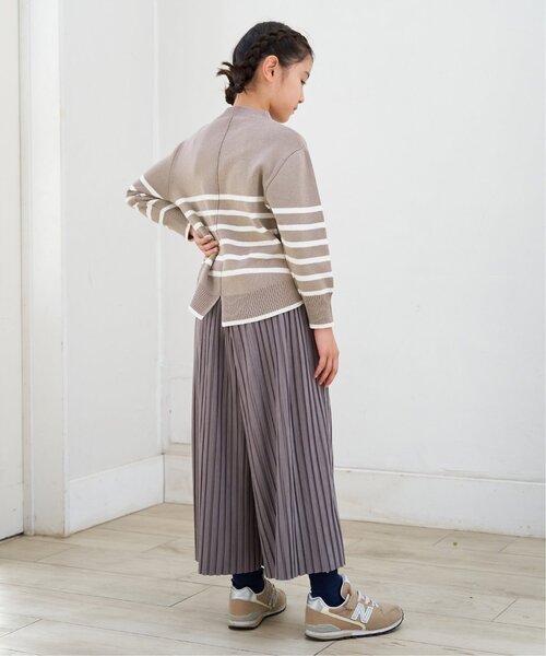ikka（イッカ）の「【親子コーデ】スエード風プリーツパンツ（120~160cm）（その他パンツ・キッズ・オフホワイト/モカ・120/130/140/150/160）」の22枚目の写真