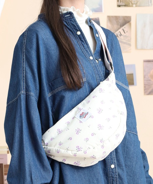 JEMORGAN(ジェーイーモーガン)の「JEMORGAN 花柄三日月ショルダー(ショルダーバッグ・レディース・ラベンダー/その他/サックスブルー・FREE)」の21枚目の写真