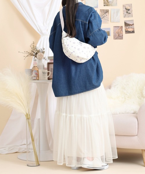 JEMORGAN(ジェーイーモーガン)の「JEMORGAN 花柄三日月ショルダー(ショルダーバッグ・レディース・ラベンダー/その他/サックスブルー・FREE)」の22枚目の写真