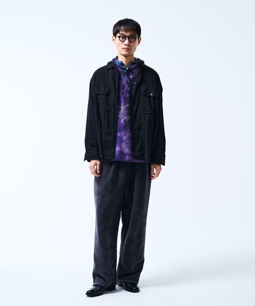 THE BOLDMAN（ザ ボールドマン）の「Heavy Sweat Wide Pants / ヘビースウェットワイドパンツ（スウェットパンツ・メンズ・ブラック・LARGE/MEDIUM）」の6枚目の写真