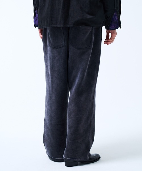THE BOLDMAN（ザ ボールドマン）の「Heavy Sweat Wide Pants / ヘビースウェットワイドパンツ（スウェットパンツ・メンズ・ブラック・LARGE/MEDIUM）」の3枚目の写真