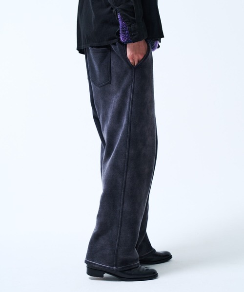 THE BOLDMAN（ザ ボールドマン）の「Heavy Sweat Wide Pants / ヘビースウェットワイドパンツ（スウェットパンツ・メンズ・ブラック・LARGE/MEDIUM）」の4枚目の写真