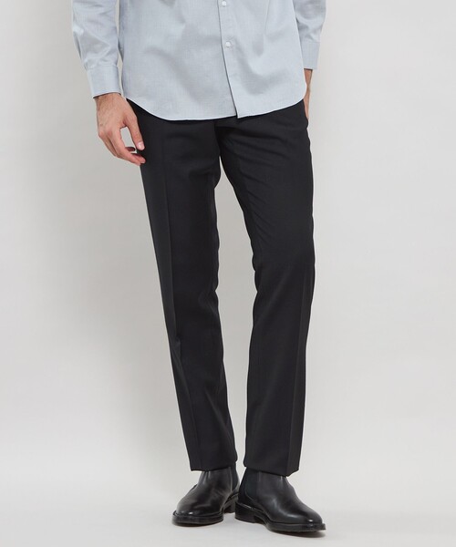 MACKINTOSH LONDON(マッキントッシュ ロンドン)の「【Adjustable Fit】ストレッチミルドスラックス(スラックス・メンズ・ブラック/ダークブラウン/ブルー系その他7/グレー・90/82/94/86/78)」の1枚目の写真