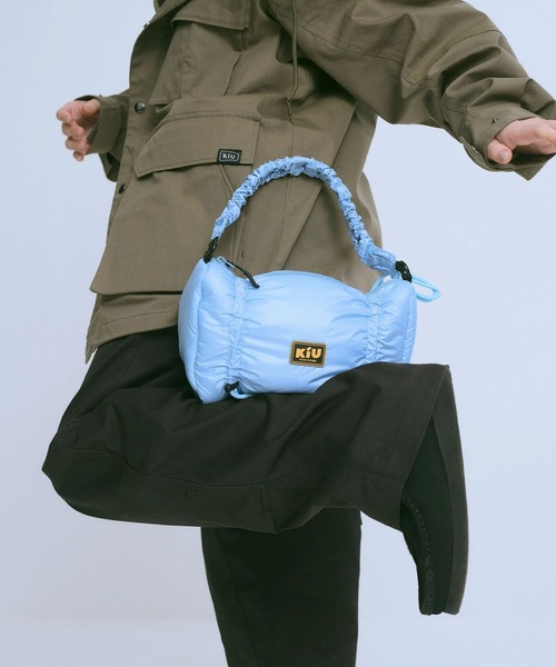 KiU/キウ ショルダーバッグ パフィーギャザーハンドルバッグ K486