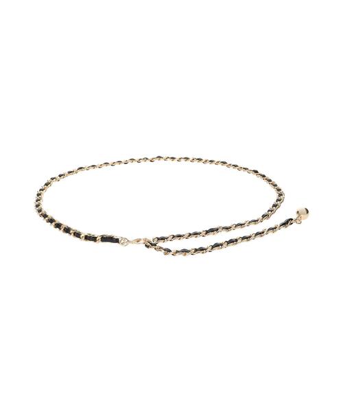 Te chichi(テチチ)の「チェーンアレンジングベルト(ベルト・レディース・ブラウン/ブラック・F)」の3枚目の写真