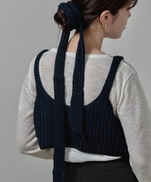 lawgy | chunky like set knit bustier / チャンキーライクセットニットビスチェ(その他トップス)