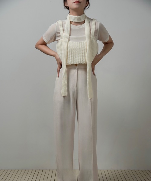 新品　chieko+ luxe knit 03 bustier ニットビスチェ chieko+ luxe knit 03 bustier ニットビスチェ オンライン ストア