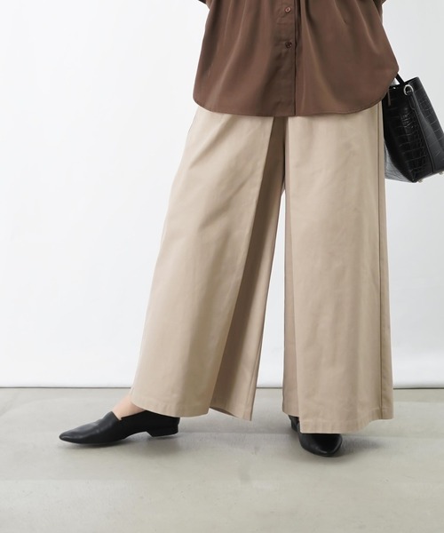 LUCA/LADY LUCK LUCA（ルカ/レディラックルカ）の「LC/LLL ツイルキュロット（その他パンツ・レディース・ベージュ/ブラック/カーキ・FREE）」の22枚目の写真