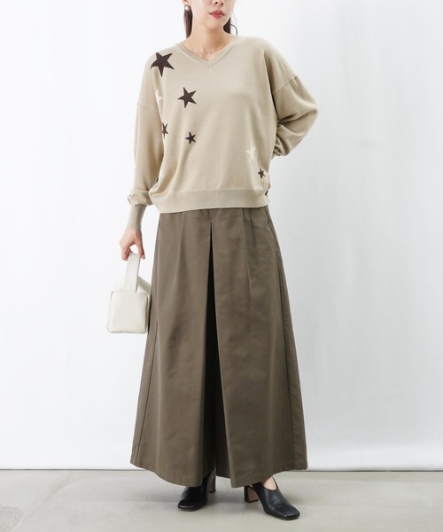 LUCA/LADY LUCK LUCA（ルカ/レディラックルカ）の「LC/LLL ツイルキュロット（その他パンツ・レディース・ベージュ/ブラック/カーキ・FREE）」の12枚目の写真