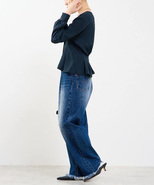 SOFFITTO（ソフィット）の「Vネックウエストタックブラウス（シャツ/ブラウス・レディース・ブラック系その他/グリーン系その他・FREE）」の10枚目の写真