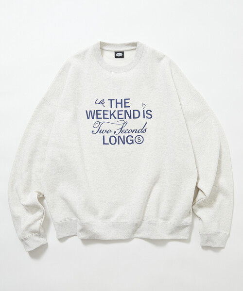 セール】限定展開 ビッグシルエット フロントプリント クルーネック