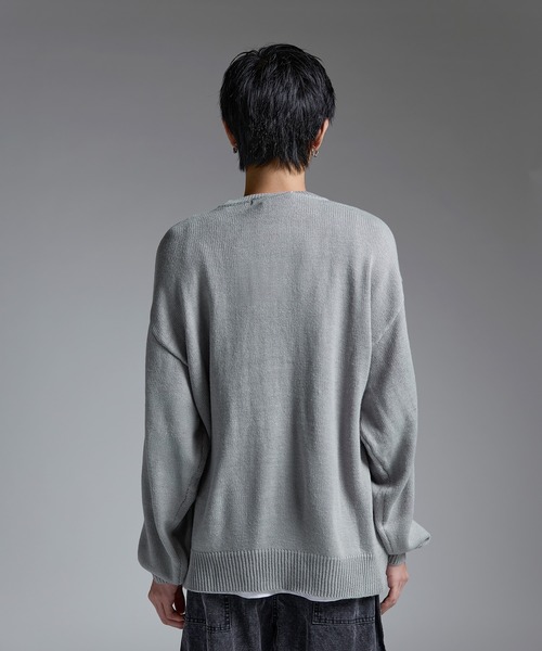 MSG（エムエスジー）の「Buyer's Select/Y2Kスターパッチニット【UNISEX】（ニット/セーター・メンズ・チャコール/ブラック/グレー・M/L）」の8枚目の写真