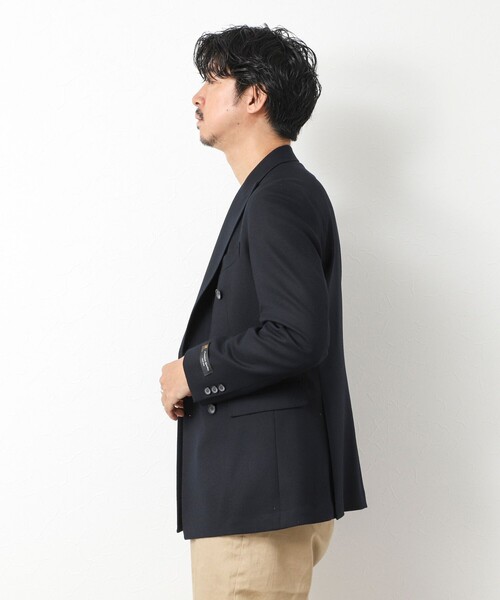 NOLLEY’S（ノーリーズ）の「《ビジカジ対応》尾州 WOOL W JACKET 25AW（テーラードジャケット・メンズ・ダークネイビー・42/44/46/48/50）」の8枚目の写真