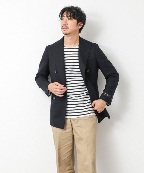 NOLLEY’S（ノーリーズ）の「《ビジカジ対応》尾州 WOOL W JACKET 25AW（テーラードジャケット・メンズ・ダークネイビー・42/44/46/48/50）」の10枚目の写真
