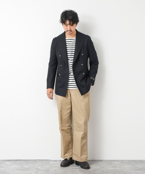NOLLEY’S（ノーリーズ）の「《ビジカジ対応》尾州 WOOL W JACKET 25AW（テーラードジャケット・メンズ・ダークネイビー・42/44/46/48/50）」の11枚目の写真