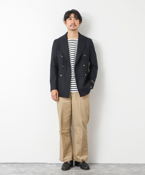 NOLLEY’S（ノーリーズ）の「《ビジカジ対応》尾州 WOOL W JACKET 25AW（テーラードジャケット・メンズ・ダークネイビー・42/44/46/48/50）」の12枚目の写真