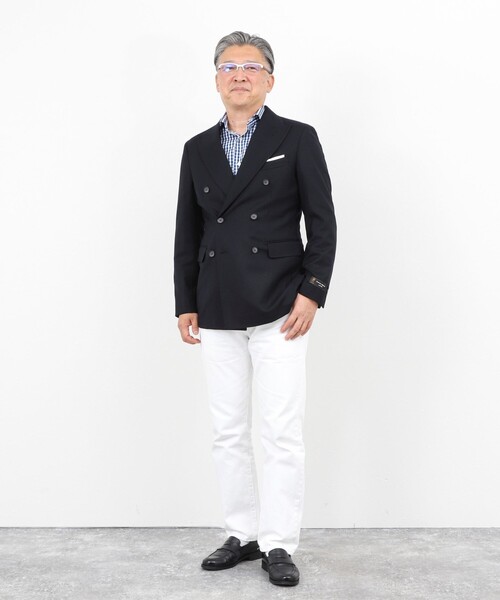 NOLLEY’S（ノーリーズ）の「《ビジカジ対応》尾州 WOOL W JACKET 25AW（テーラードジャケット・メンズ・ダークネイビー・42/44/46/48/50）」の17枚目の写真