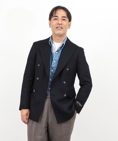 セール】《ビジカジ対応》尾州 WOOL W JACKET 25AW（テーラード