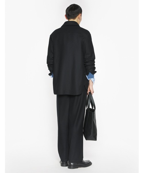 Maison Kitsune（メゾンキツネ）の「MAISON KITSUNE HANDWRITING OVERSIZED SHIRT（シャツ/ブラウス・メンズ・ブラック・L/M/S）」の3枚目の写真