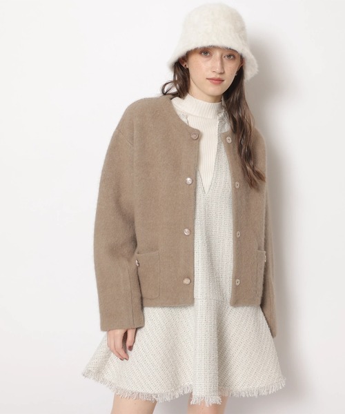 Rirandture（リランドチュール）の「ツィードフレアヘムジャンスカ（ワンピース・レディース・ブラック/オフホワイト/チャコールグレー・2/1）」の15枚目の写真