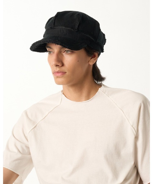 wjk（ダヴルジェイケイ）の「jersey engineer cap（キャップ・メンズ・ブラック/チャコールグレー・FREE）」の14枚目の写真