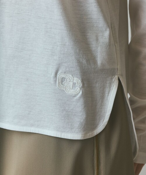 GRACE CLASS（グレースクラス）の「天竺ドルマントップ（Tシャツ/カットソー・レディース・ホワイト/カーキ・36）」の6枚目の写真