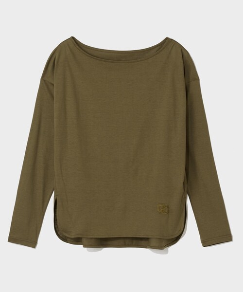 GRACE CLASS（グレースクラス）の「天竺ドルマントップ（Tシャツ/カットソー・レディース・ホワイト/カーキ・36）」の14枚目の写真