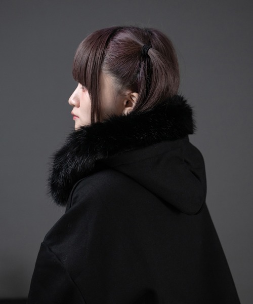 pal elfy パルエルフィー ファー付きロゴパーカー ファー付きロゴパーカー（パーカー）｜Pal elfy（パルエルフィー