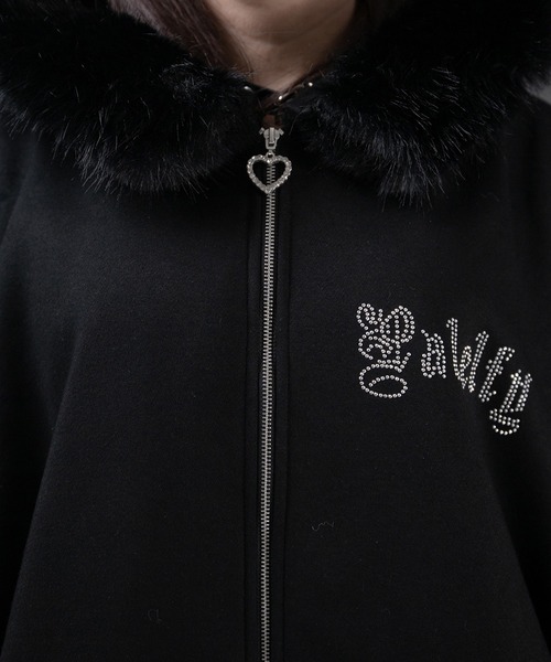 ファー付きロゴパーカー（パーカー）｜Pal elfy（パルエルフィー