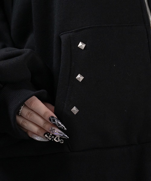 ファー付きロゴパーカー（パーカー）｜Pal elfy（パルエルフィー