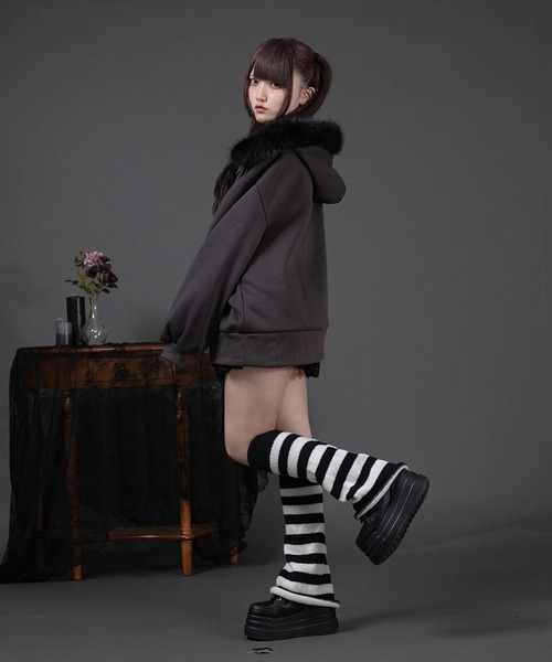 pal elfy パルエルフィー ファー付きロゴパーカー ファー付きロゴパーカー（パーカー）｜Pal elfy（パルエルフィー