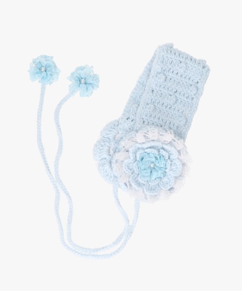 kaorinomori（カオリノモリ）の「kaorinomori×かきぶちももの ローサヘアバンド / カオリノモリ（ヘアバンド・レディース・ホワイト/ライトブルー・FREE）」の12枚目の写真