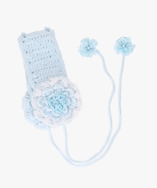 kaorinomori（カオリノモリ）の「kaorinomori×かきぶちももの ローサヘアバンド / カオリノモリ（ヘアバンド・レディース・ホワイト/ライトブルー・FREE）」の13枚目の写真