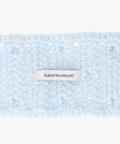 kaorinomori（カオリノモリ）の「kaorinomori×かきぶちももの ローサヘアバンド / カオリノモリ（ヘアバンド・レディース・ホワイト/ライトブルー・FREE）」の17枚目の写真