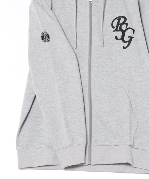 PARIS SAINT-GERMAIN（パリサンジェルマン）の「PSG_テックフリース・EMB LOGO-ＺIPパーカー（パーカー・メンズ・ブラック/グレー・M/L/XL）」の4枚目の写真