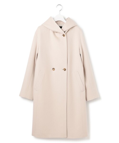 ウールカシミヤビーバー フーデット コート（その他アウター）｜23区