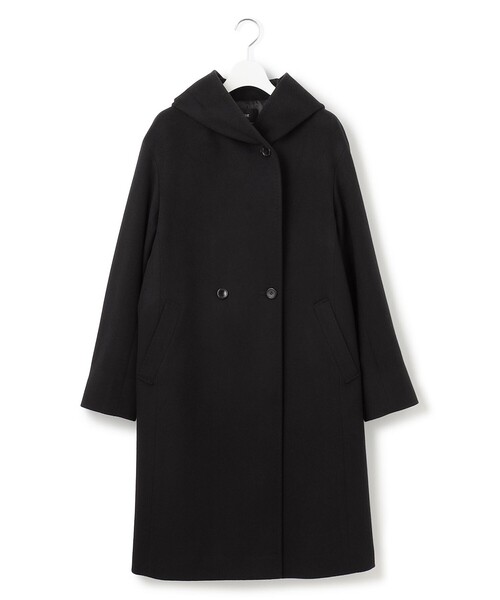 ウールカシミヤビーバー フーデット コート（その他アウター）｜23区