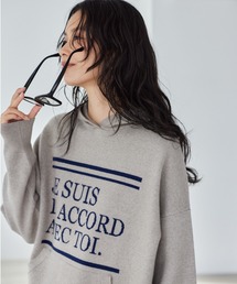 BARNYARDSTORM | BARNYARDSTORM / ロゴ入りフーディーニット / ハンドウォッシャブル 【YouTube「i.style closet」紹介アイテム】(ニット/セーター)