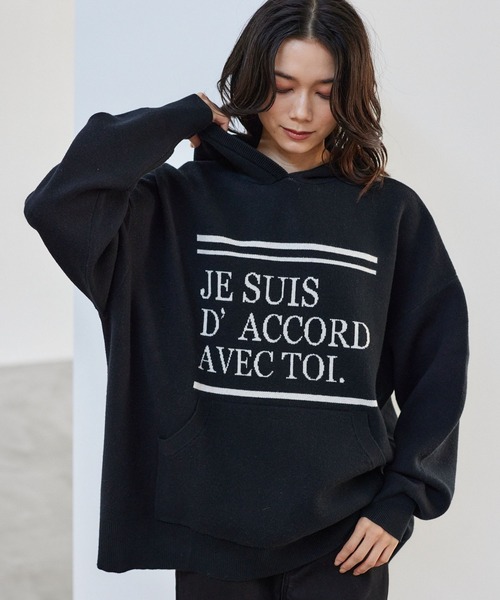 セール】BARNYARDSTORM / ロゴ入りフーディーニット / ハンド