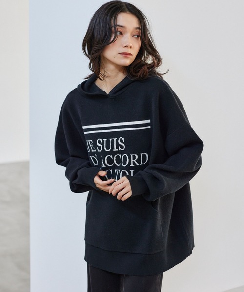 セール】BARNYARDSTORM / ロゴ入りフーディーニット / ハンド