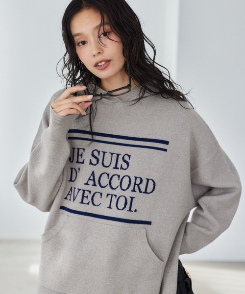 セール】BARNYARDSTORM / ロゴ入りフーディーニット / ハンド