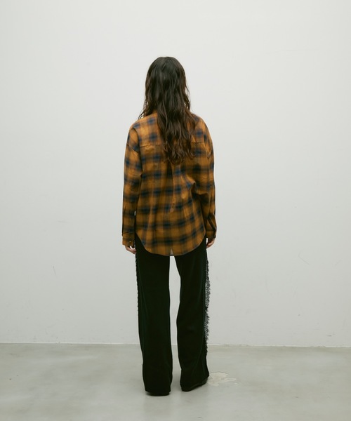 Lutim by u（ルチバイユー）の「Side lace knit pants / サイドレースニットパンツ（その他パンツ・レディース・ブラック/ブラウン・FREE）」の5枚目の写真